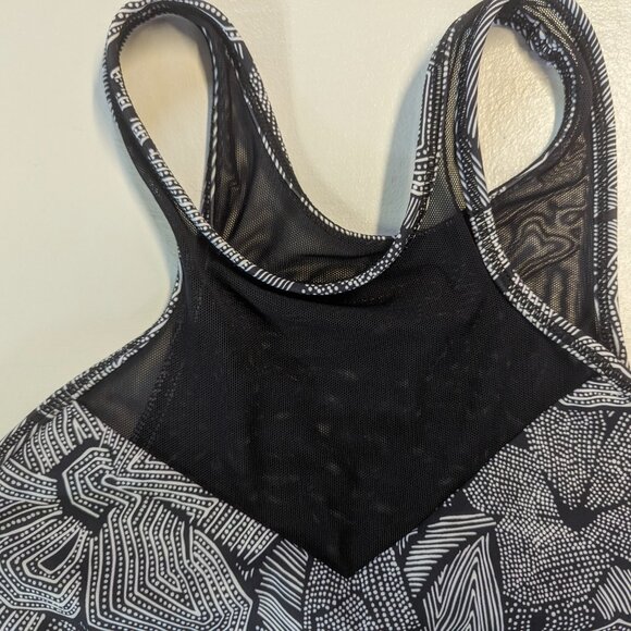 Lululemon Get It Om Bra Mini Dottie Tribe White Black / Black Size 8 - Picture 2 of 11